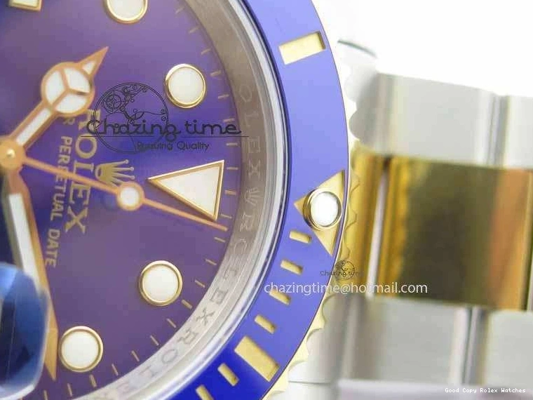 Good Copy Rolex Watches On 1:1 3724 SS Functional Bracelet 116613 Edition JF Blue YG Best SH Dial LB Submariner 0107